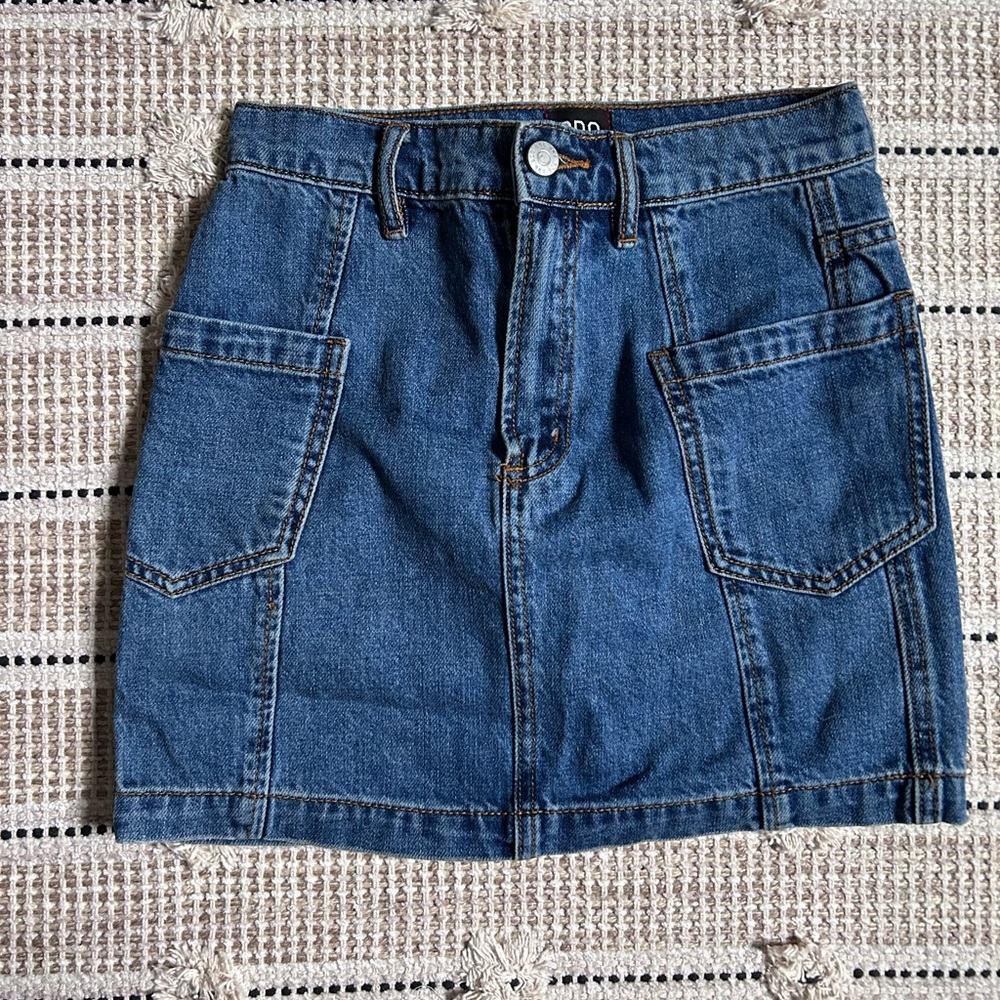 BDG Urban Outfitters High Waist Jean Mini Skirt